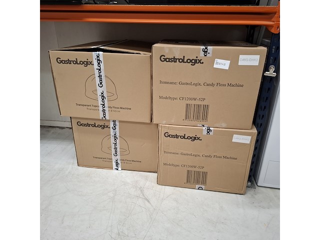 2x professionele horeca suikerspinmachine | incl. spatscherm cover | ø 52cm | nl handleiding, gastrologix., roze - afbeelding 9 van  9