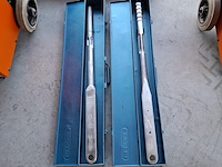 2x professionele momentsleutel (140-760 nm), gedore , dremometer d , grijs / chroom