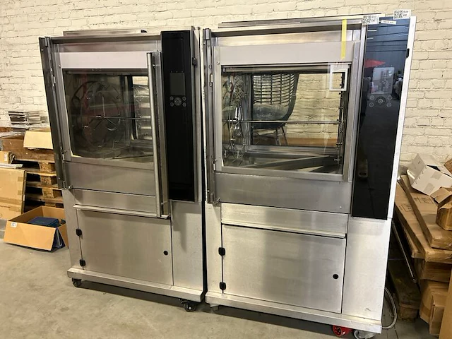 2x professionele rotisserie / kippenoven fri-jado tdr 8 ac - afbeelding 1 van  8