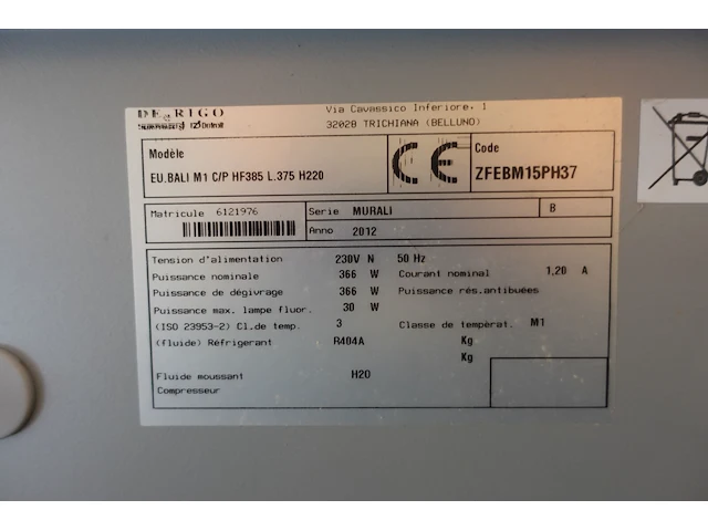2x professionele vitrinekoelkast de rigo - afbeelding 14 van  45