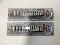 (2x) projahn 1/4” doppenset op rail - afbeelding 1 van  5