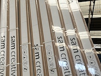 2x projectiescherm hd handbediend 263x148 16:9 119" sam creative, pshmy263148 - afbeelding 2 van  3