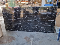 2x pvc wandpaneel 280x124cm, zwart/wit - afbeelding 2 van  2