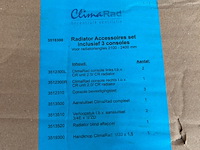 2x radiator accessoires set inclusief 3 consoles, climarad - afbeelding 3 van  4