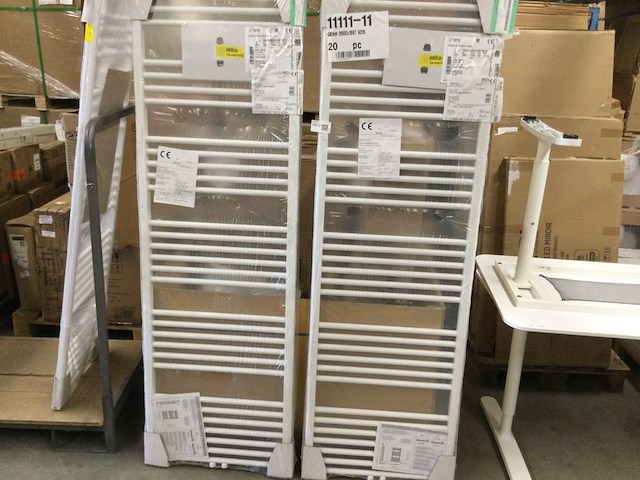 2x radiator décor 189,7x60 cm, vasco, gk, wit - afbeelding 3 van  4
