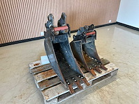 2x rädlinger eurocomach 18/25zt snelwissel met banaanbak - afbeelding 1 van  5