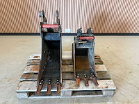 2x rädlinger eurocomach 18/25zt snelwissel met banaanbak - afbeelding 2 van  7