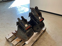 2x rädlinger eurocomach 18/25zt snelwissel met banaanbak - afbeelding 4 van  7