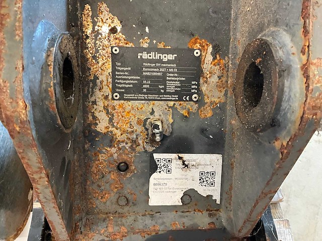 2x rädlinger eurocomach 18/25zt snelwissel met banaanbak - afbeelding 7 van  7
