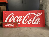 2x reclamebord coca cola - afbeelding 1 van  4