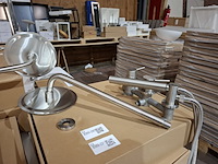 2x regendoucheset inbouw, rvs geborsteld - afbeelding 1 van  7