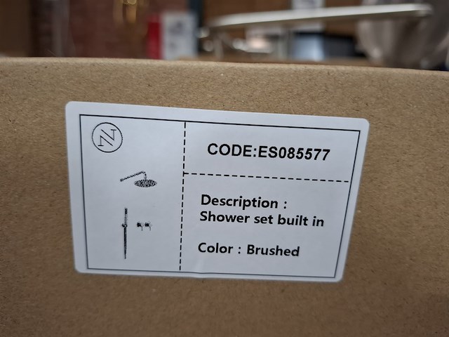 2x regendoucheset inbouw, rvs geborsteld - afbeelding 7 van  7