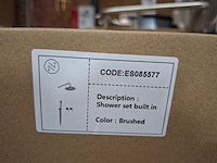 2x regendoucheset inbouw, rvs geborsteld - afbeelding 7 van  7