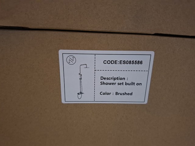 2x regendoucheset opbouw, rvs - afbeelding 2 van  10