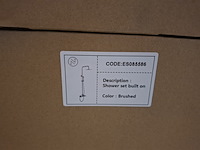 2x regendoucheset opbouw, rvs - afbeelding 2 van  10