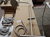 2x regendoucheset opbouw, rvs - afbeelding 1 van  10