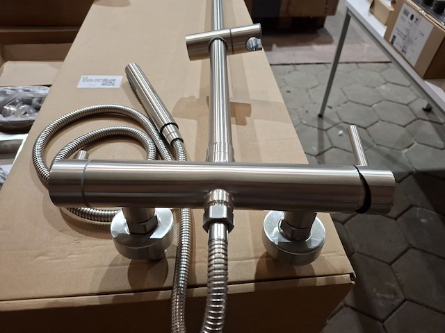 2x regendoucheset opbouw, rvs - afbeelding 7 van  10