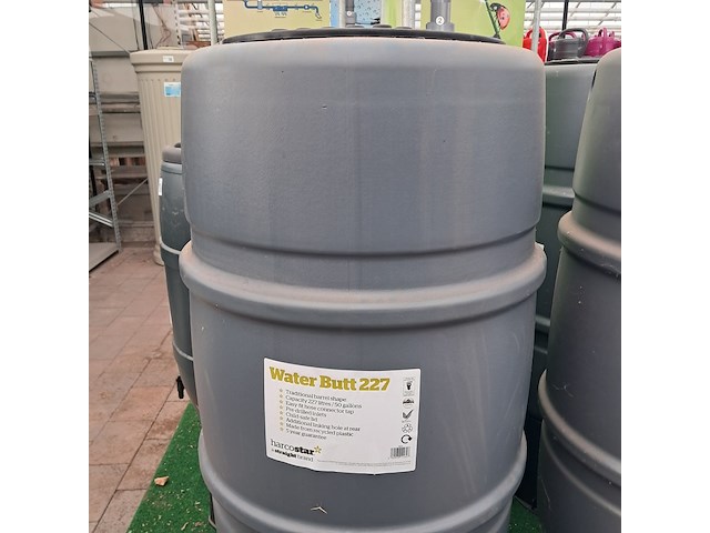 2x regenton, harcostar, water butt 227 - afbeelding 15 van  20