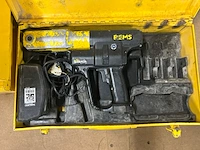 2x rems accu-perstangen met persbekken, 4x metalen transportkoffers - afbeelding 3 van  6