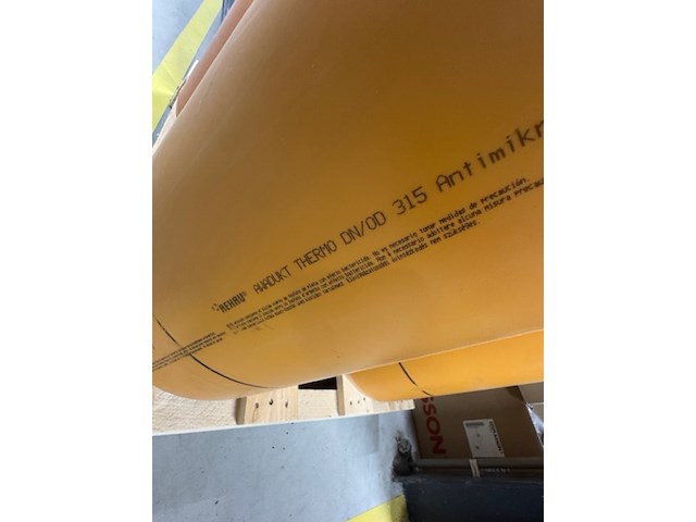 2x rioolpijp, 2x bocht en 1x t-stuk, aquaducten, oranje - afbeelding 3 van  4