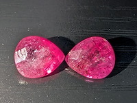 2x robijn, edelsteen, rood - afbeelding 3 van  5