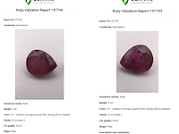 2x robijn, edelsteen, rood - afbeelding 5 van  5