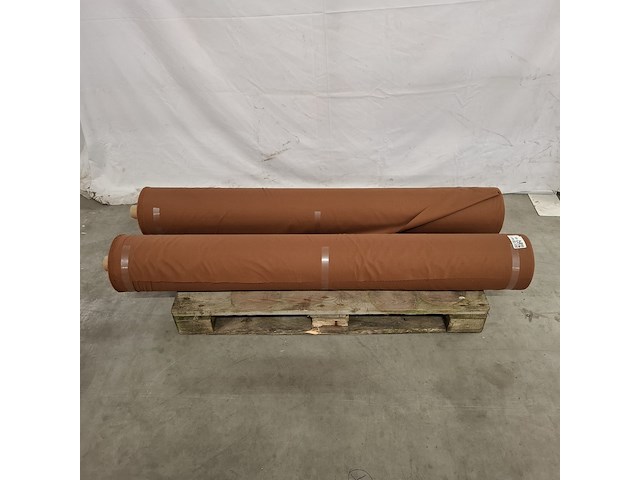 2x rol canvas bekledingsstof, terra - afbeelding 1 van  6