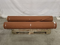 2x rol canvas bekledingsstof, terra - afbeelding 1 van  6
