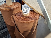 2x rol fijne canvas bekledingsstof | breedte 150cm, terra - afbeelding 3 van  4