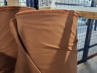 2x rol fijne canvas bekledingsstof | breedte 150cm, terra - afbeelding 4 van  4