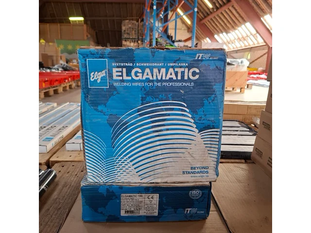 2x rol mig/mag lasdraad elga, elgamatic 100 - afbeelding 1 van  3