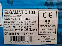 2x rol mig/mag lasdraad elga, elgamatic 100 - afbeelding 2 van  3