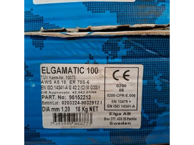 2x rol mig/mag lasdraad elga, elgamatic 100 - afbeelding 3 van  3