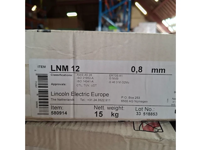 2x rol mig/mag lasdraad lincoln, lnm 12 | 580914 - afbeelding 3 van  3