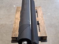 2x rol orgineel tentdoek | breedte 165cm, zwart - afbeelding 2 van  5
