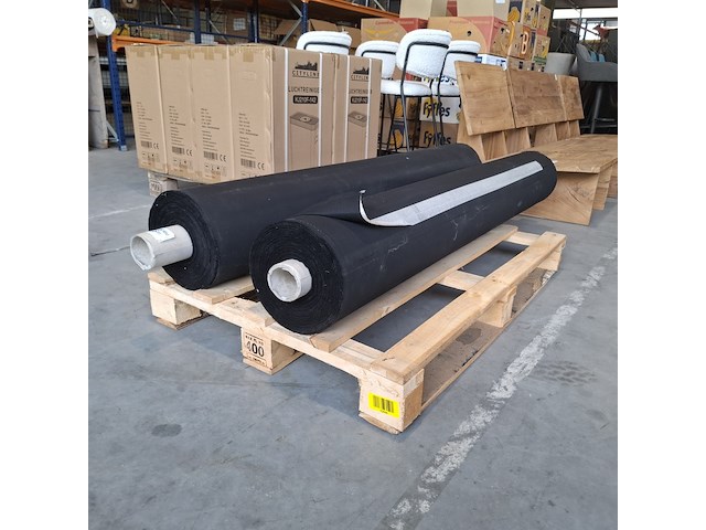 2x rol orgineel tentdoek, zwart - afbeelding 1 van  5