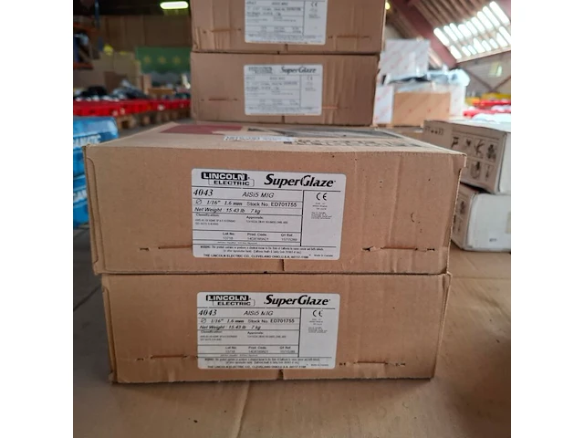 2x rol super glaze lasdraad lincoln, 4043 alsi5 mig - afbeelding 1 van  3