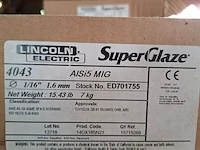 2x rol super glaze lasdraad lincoln, 4043 alsi5 mig - afbeelding 2 van  3
