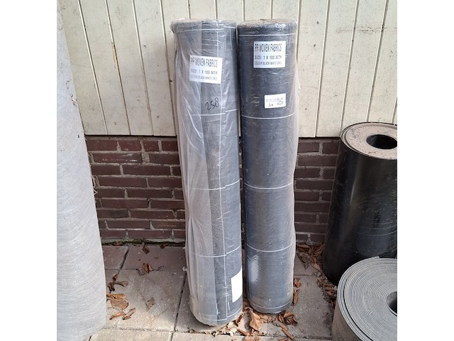 2x rol worteldoek a 100 meter pp woven fabrics - afbeelding 1 van  3