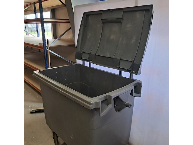 2x rolcontainer, plastic omnium, grijs - afbeelding 2 van  12