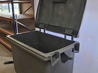 2x rolcontainer, plastic omnium, grijs - afbeelding 2 van  12