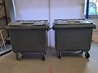 2x rolcontainer, plastic omnium, grijs - afbeelding 1 van  12