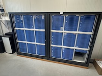 2x roldeurkast, antraciet, 96-ladig - afbeelding 1 van  6