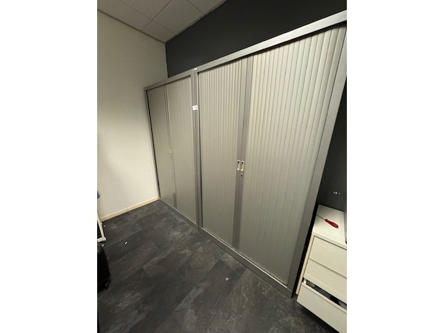 2x roldeurkast, grijs - afbeelding 1 van  1