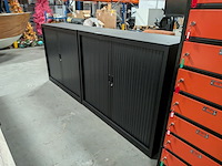 2x roldeurkast, zwart - afbeelding 3 van  9
