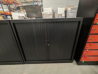 2x roldeurkast, zwart - afbeelding 4 van  9