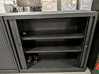 2x roldeurkast, zwart - afbeelding 5 van  9