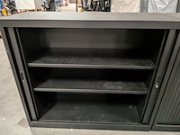 2x roldeurkast, zwart - afbeelding 8 van  9