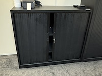 2x roldeurkast, zwart - afbeelding 2 van  5