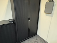 2x roldeurkast, zwart - afbeelding 3 van  5